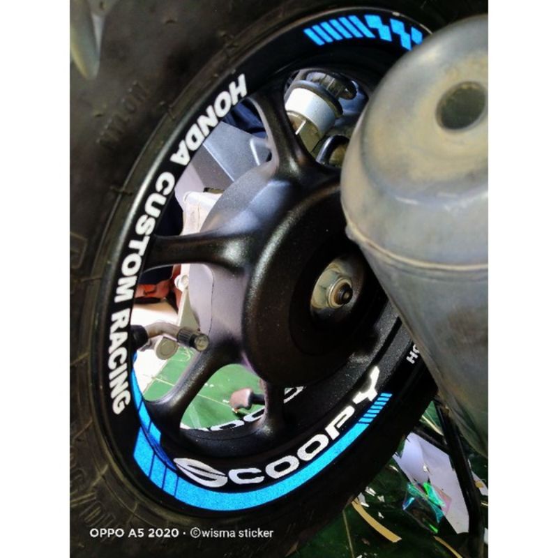 Stiker Velg Scoopy R12 / Stiker Velg Scoopy Ring 12"/Stiker Resing Scoopy New