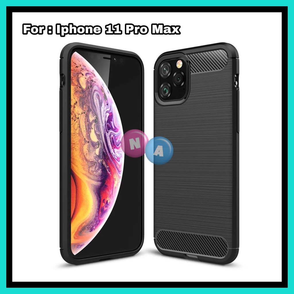 Case Iphone 11 - Iphone 11 Pro - Iphone 11 Pro Max - Soft Armor Case Carbon