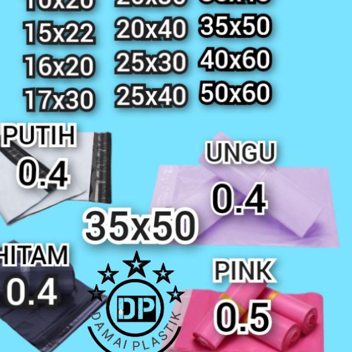 

ヤ Kantong Plastik Packing PE 35x50CM Olshop Polymailer Hitam Putih Pink 35x50 Amplop ungu 32x45 Update