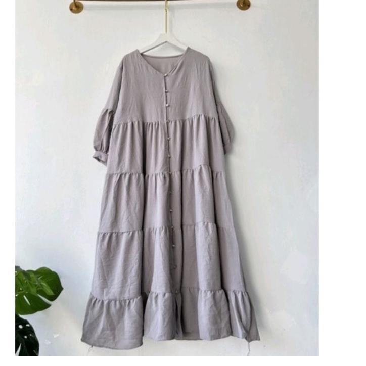 (PALING LARIS) MIDI DRESS MUTIARA CRINCLE / MIDI DRESS CRINCLE AIRFLOW / MIDI DRESS JAMUR / MIDI DRE