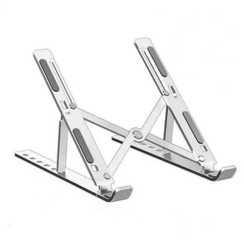 Holder Laptop Macbook Standing Tablet Portable Dudukan Aluminium Alloy Multifungsi Universal