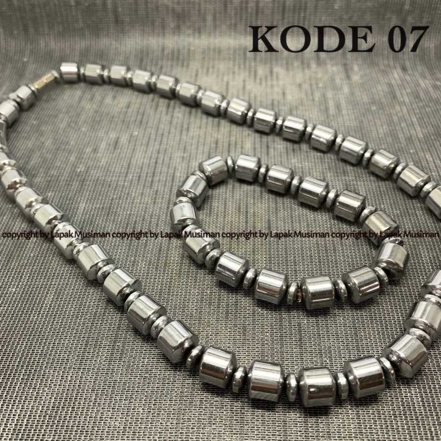 [Bayar di Tempat] Kalung Magnet Kesehatan Gratis Gelang Magnet Kesehatan Silver