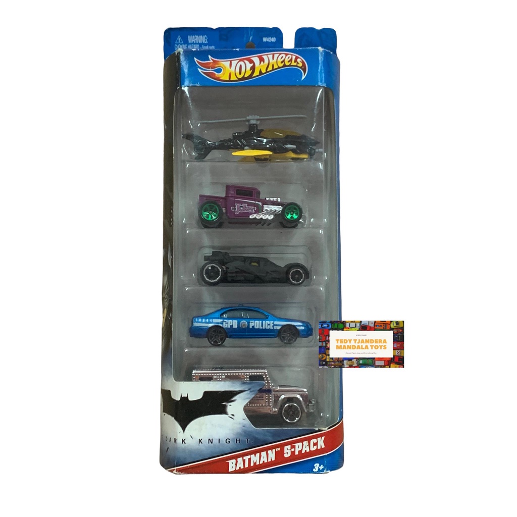 Hotwheels 5 Pack Batman with Bone Shaker Joker