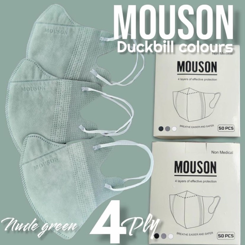 MASKER DUCKBILL NEW COLOUR MOUSON 1BOX ISI 50PCS