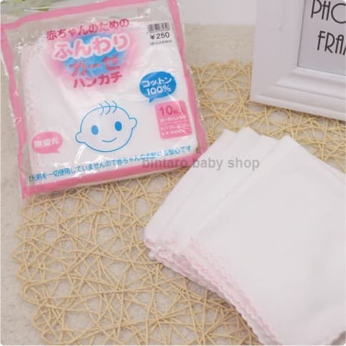 JAPAN STYLE BABY WASH CLOTH / SAPU TANGAN BAYI KATUN JEPANG