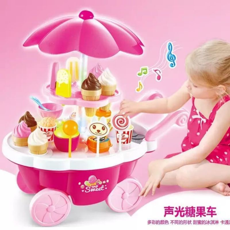 Mainan Gerobak Es Krim Ukuran Jumbo / Mainan Anak Perempuan