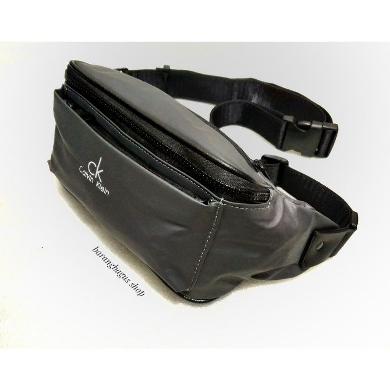 Waistbag / tas pinggang wanita import Anti air logo CK