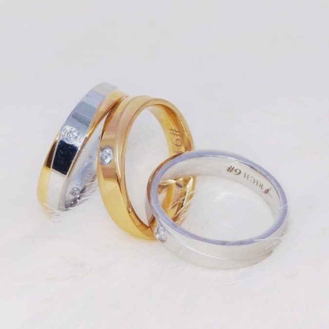 Cincin Titanium Zircon DF103