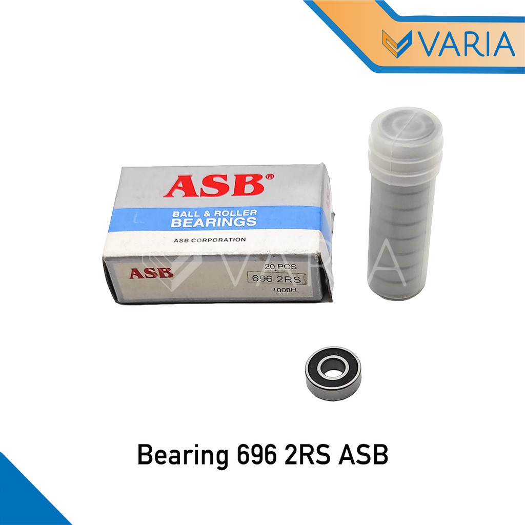 Bearing / Laher 696 2RS Tutup Karet Double ASB 6 x 15 x 5