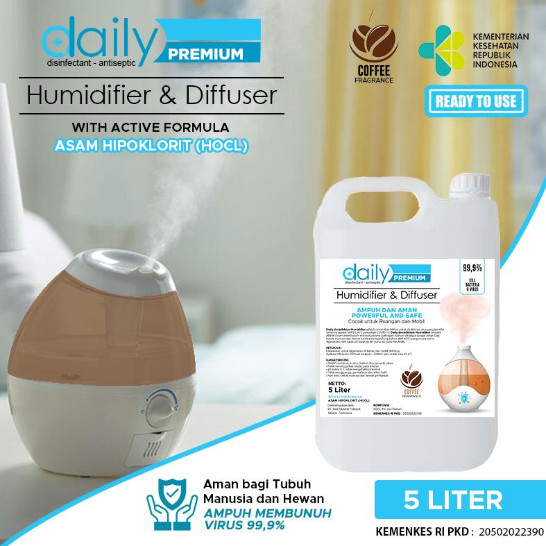 DESINFEKTAN DAILY DISINFEKTAN 5 LITER KHUSUS HUMIDIFIER &amp; DIFFUSER ANTIBACTERIAL DAN VIRUS