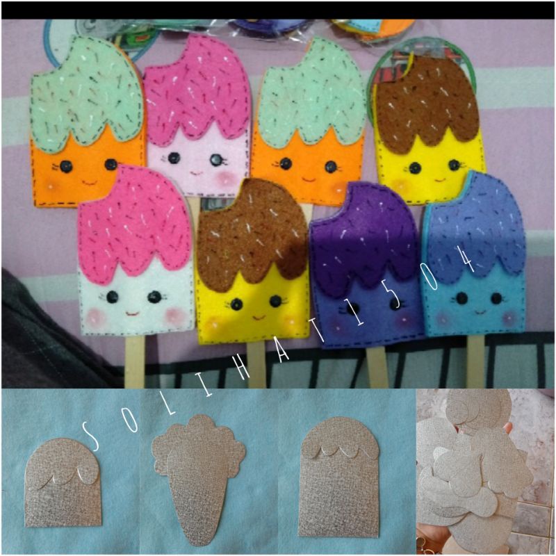 

Cetakan amplop ice cream 1 set