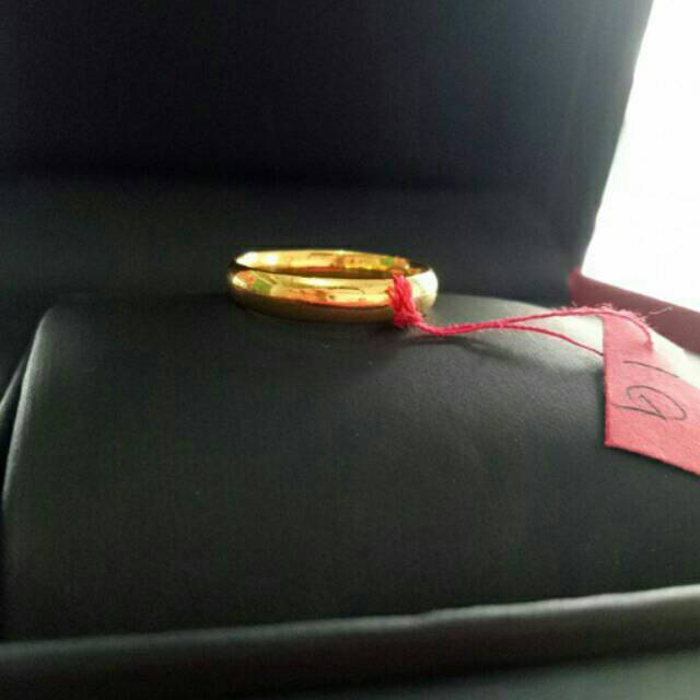 Cincin Emas asli model polos untuk nikah
