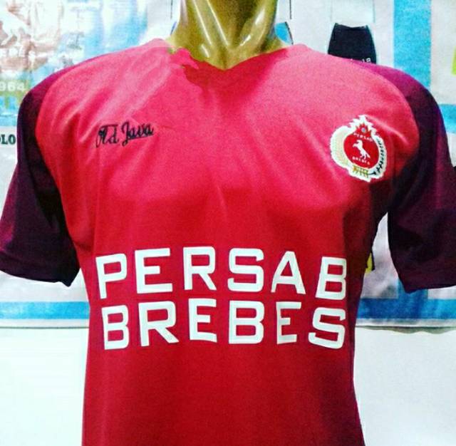 Jersey Persab Brebes Away 2018 Liga 3 Jateng Merah Printing Terbaru Lokal