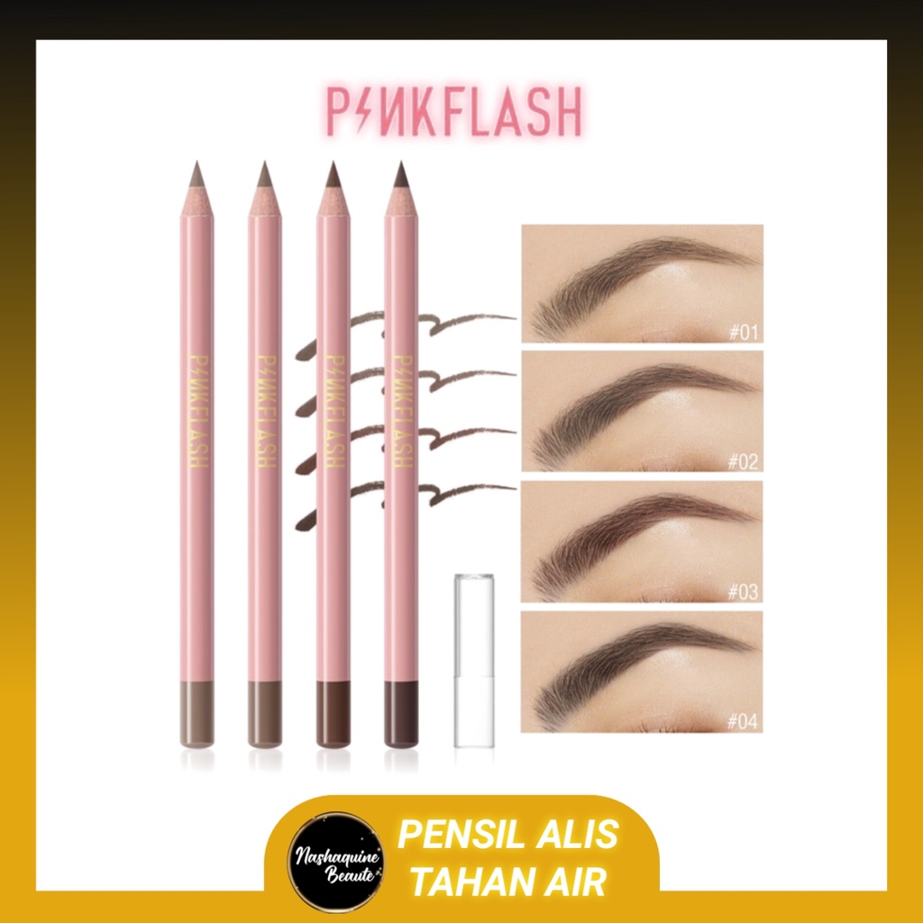 PINKFLASH E02 Waterproof Easy Eyebrow Pencil - Pencil Alis Tahan Air