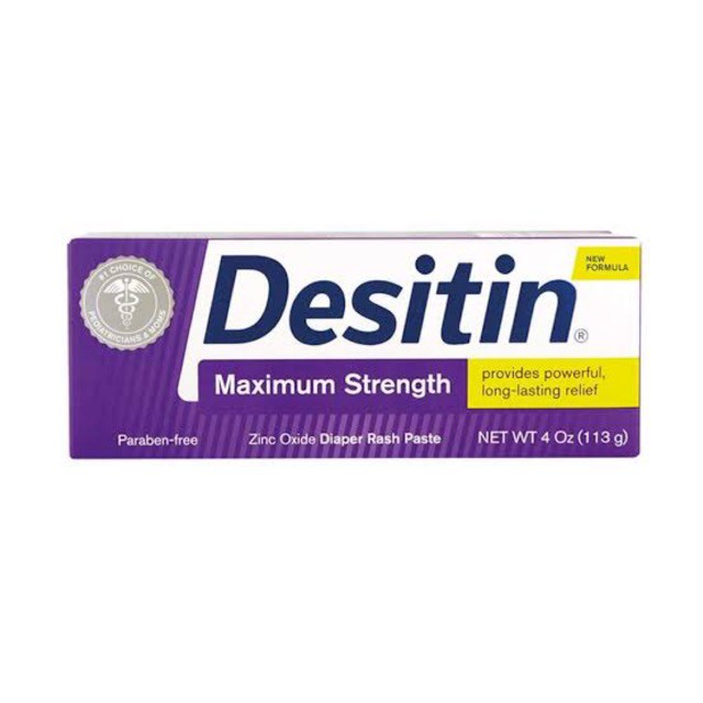 Desitin - Max Strength Diaper Rash Paste, krim ruam popok bayi/dewasa