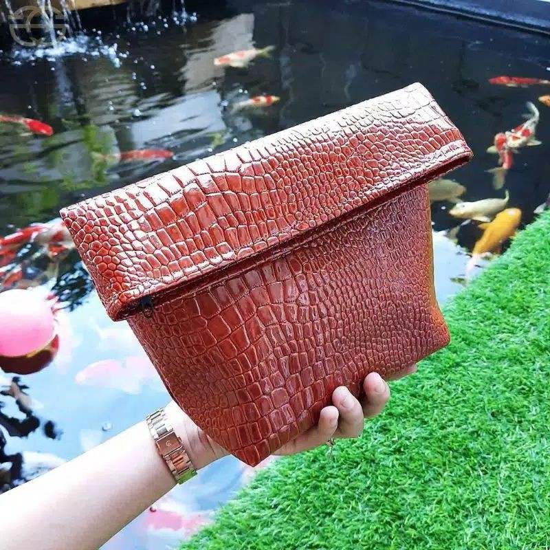 Fashion bag/tas tangan bahan crocodile