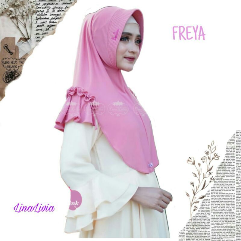 jilbab hijab Linalivia FREYA kerudung krudung bergo instan non Arrafi Zoya Hijabwanitacantik murah terbaru 2021 cod jakarta tangerang bekasi karawang bandung sukabumi cimahi subang semarang tegal kendal jepara brebes blora grobogan lampung kalimantan-Dusty pink