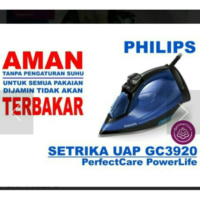 Philips Setrika Uap Gc 3920 diskon