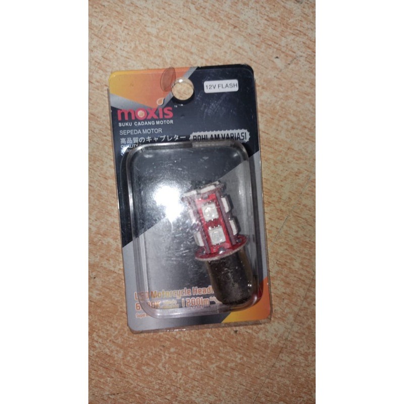 LAMPU BOHLAM REM LED FLASH BIRU MERAH