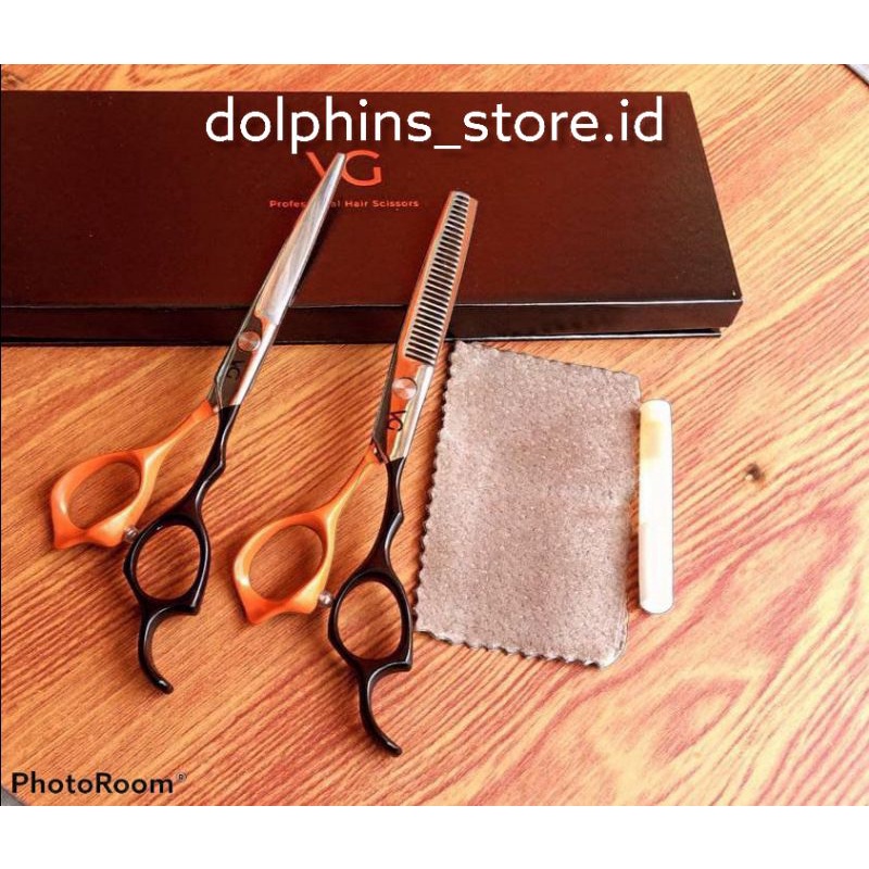 Set Gunting potong sasak VG profesional vg  gunting potong rambut gunting sasak penipis cacah