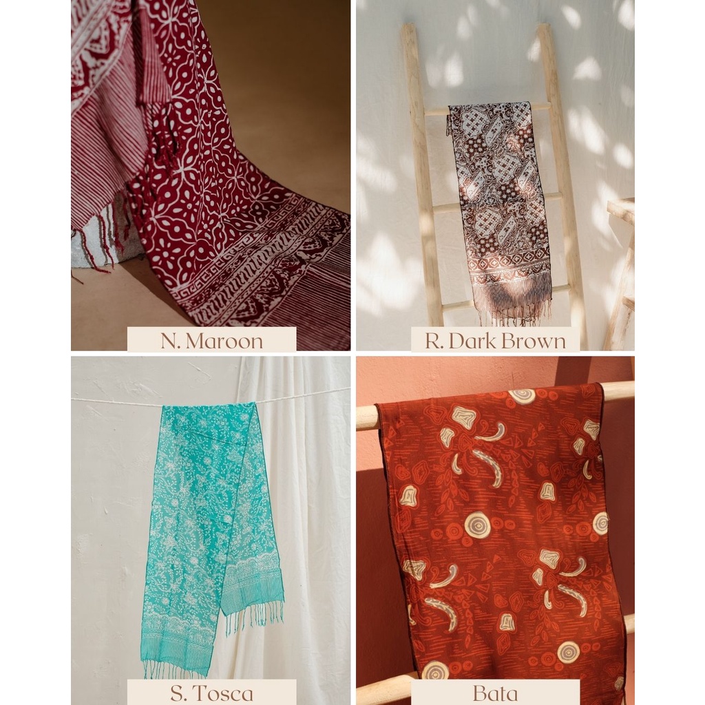 RATU - Syal Katun Paris Batik / Selendang / Scarf / Shawl Wanita