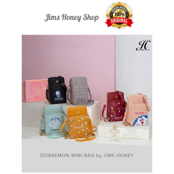 Doraemon mini bag Jims Honey tas HP Original-tas HP dewasa-tas HP anak-tas wanita-tas cewek