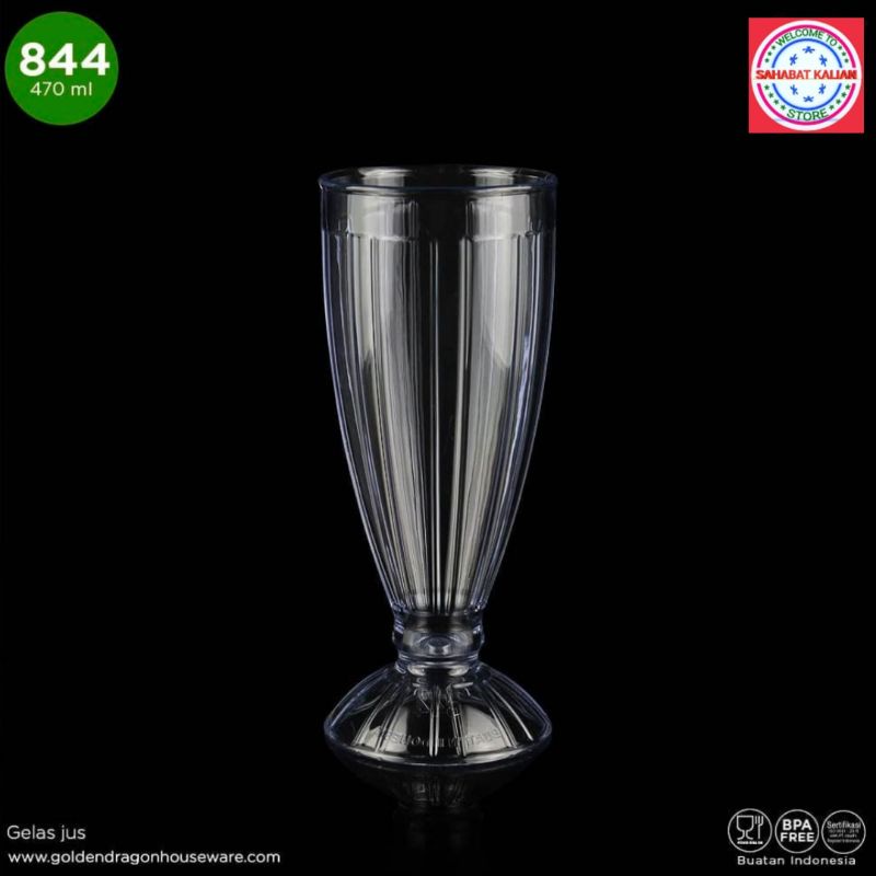 (6 GELAS) GELAS JUS GOLDEN DRAGON 844 470ML