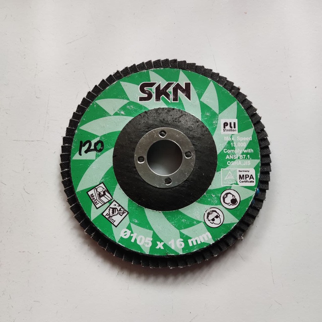 Amplas Susun Tumpuk Mata Gerinda Gurinda Besi Fleksibel Flexibel Flap Sanding Disc Grit 120