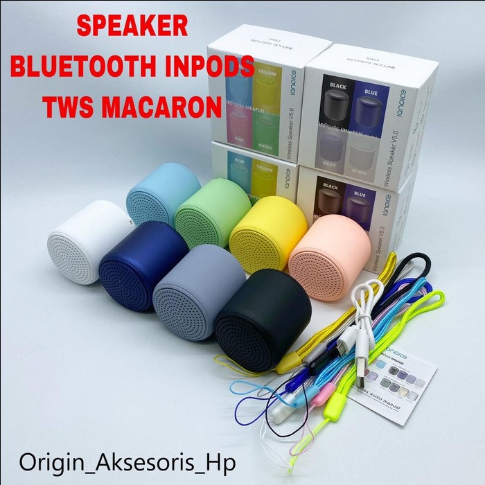 Inpods 12 Little Fun Bluetooth Speaker Mini Speaker Wireless Portable - Putih(Q0F7) Murah Speaker Jb