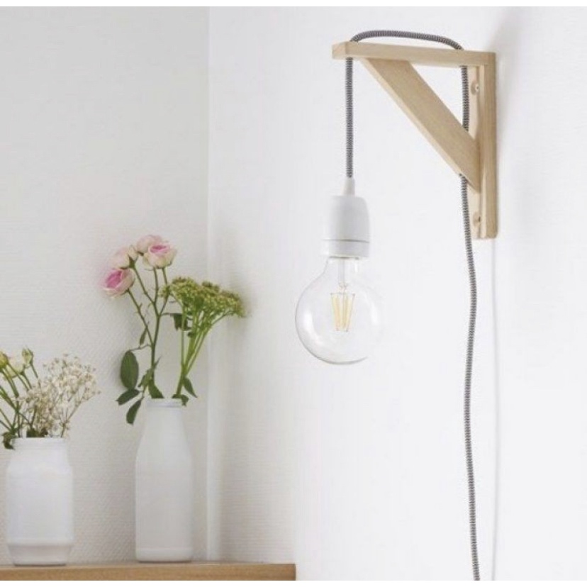 Bracket Siku Lampu Gantung Kayu