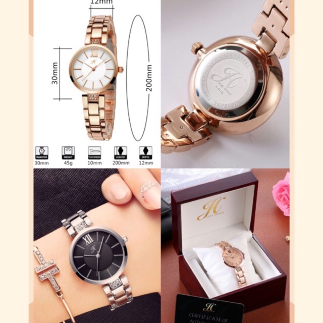 Jam Tangan Wanita Jims Honey JT 8416 Ladies Watch Party Jimshoney Original - Jam Cewek Antiair Stainless