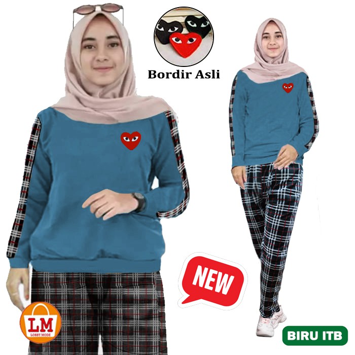 TERMURAH TERLARIS Setelan Baju Olahraga Senam Training Wanita Newplay Casual LMS 10664 10668 10672