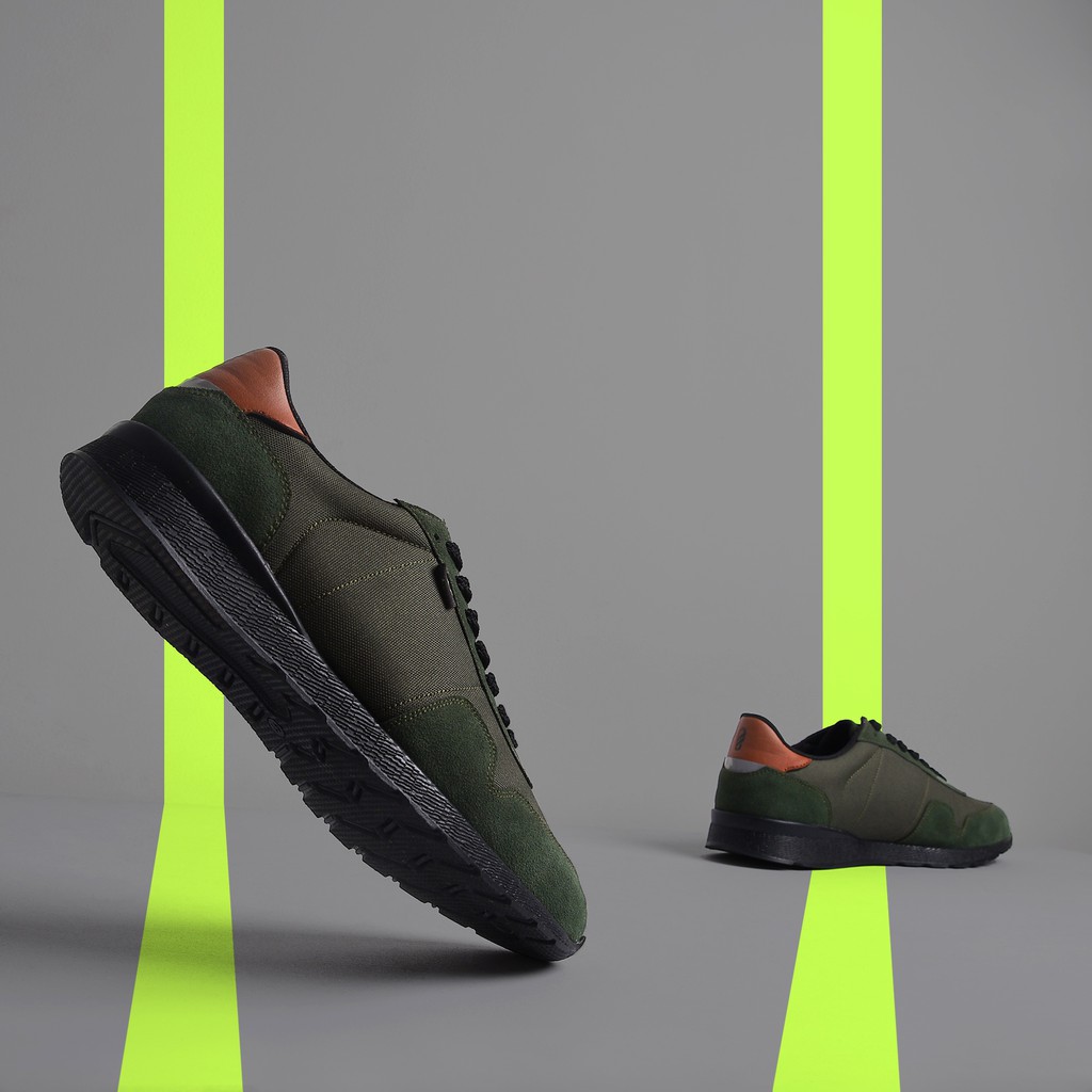 Sepatu Sneaker Casual Kets Pria Cowok Men Sneakers Footwear Ori | Nordic Green Army |FORIND x FSTP