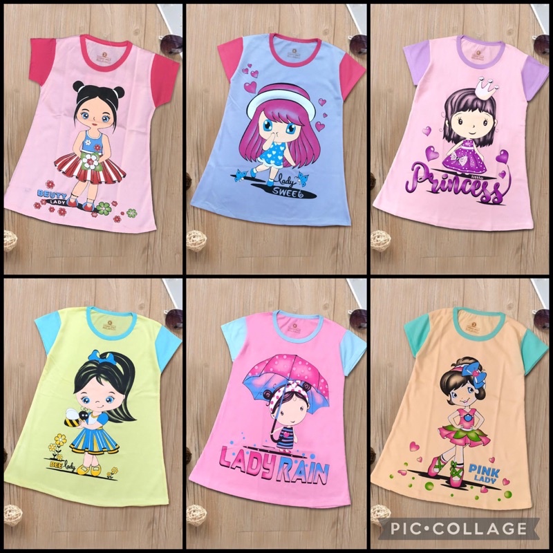 RAMORA Terusan Dress/ Daster Anak Perempuan umur 2-6thn