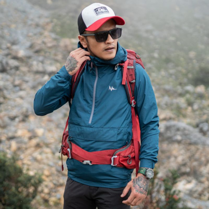 Jaket Mountaingeer hurracan Waterproof Windproof - Jaket riding - jaket 2in1 jadi bodybag - jaket li