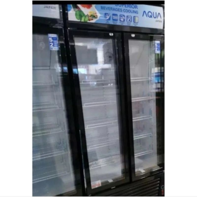 SHOWCASE AQUA AQB 600 DISPLAY COOLER 2 PINTU AQUA