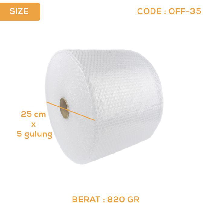 Bubble Wrap Cut Roll Ukuran 25Cmx50 M - Bubble Roll Cutting