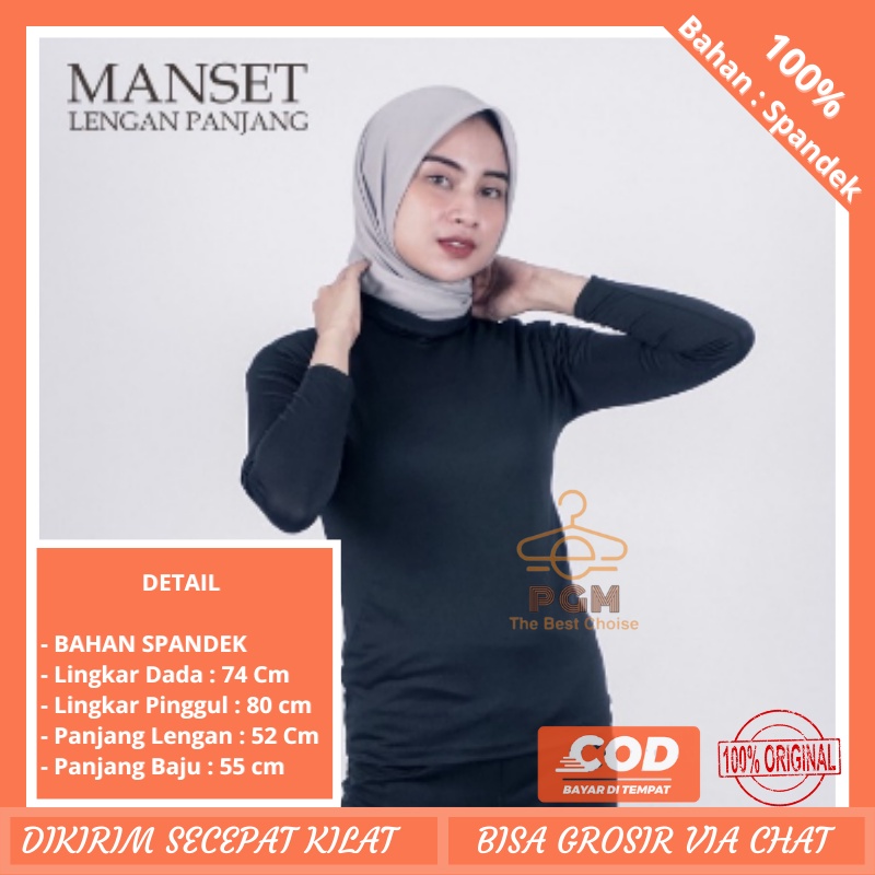 Manset baju  Wanita / Manset Baju Spandek muslimah / inner daleman wanita  TerLaris Bisa COD//PGM