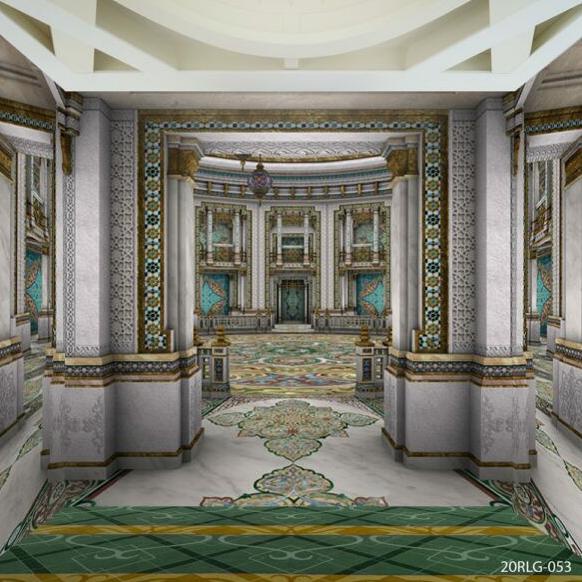 Wallpaper 3D Custom Islami Mihrab Masjid-04 Terbaru