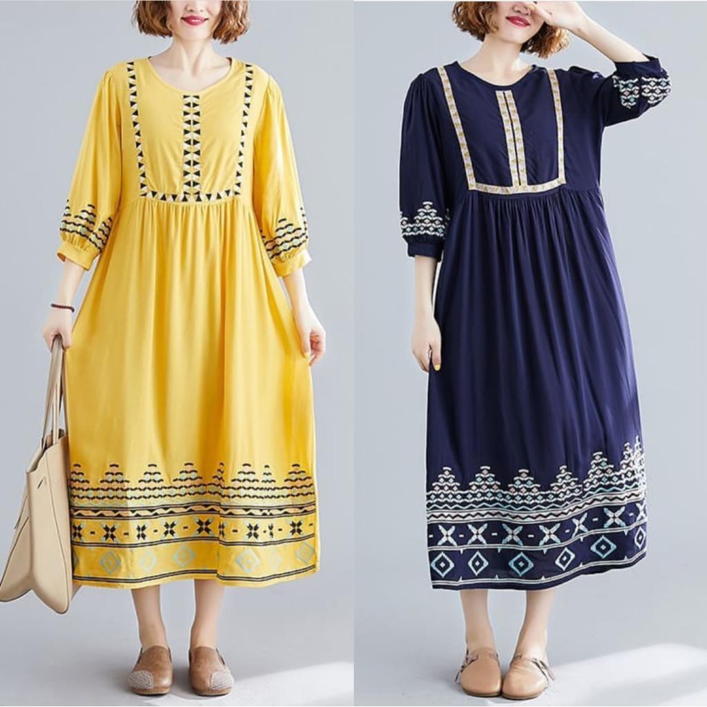 Damai fashion jakarta - baju DRESS muslim gamis wanita SOFIA 4 warna  - konveksi murah tanah abang