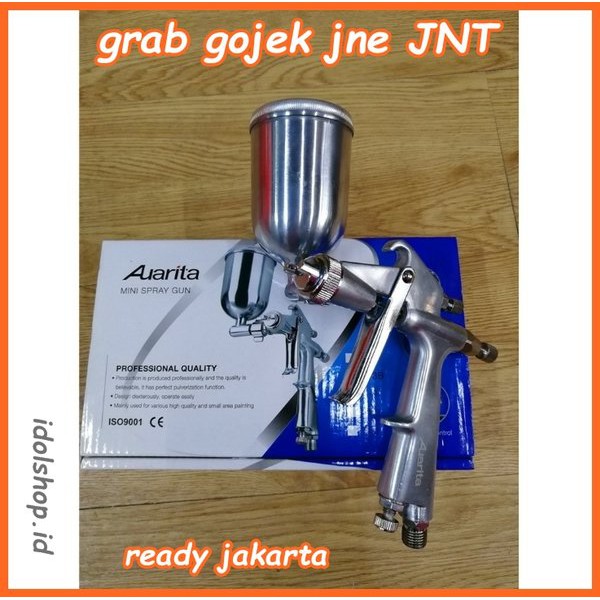 SPRAY GUN HVLP F-3 Auarita Pistol Semprotan Cat Gravity Feed PEOMO