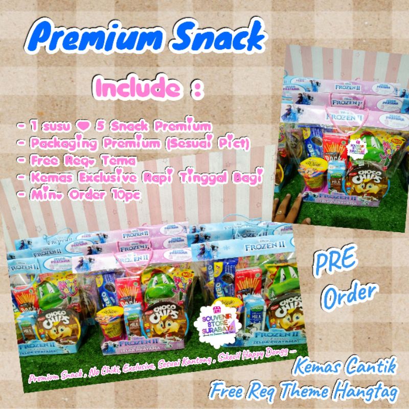 Snack Ultah Premium/Premium Snack Ultah/Bingkisan Snack / Goodiebag Snack /Snack Ultah Murah