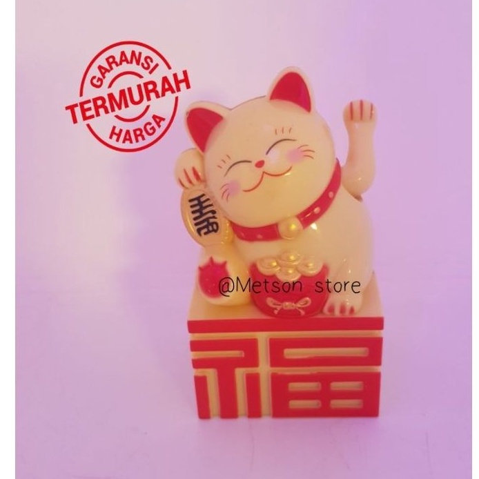 Lucky cat kucing hoki mini batre A3