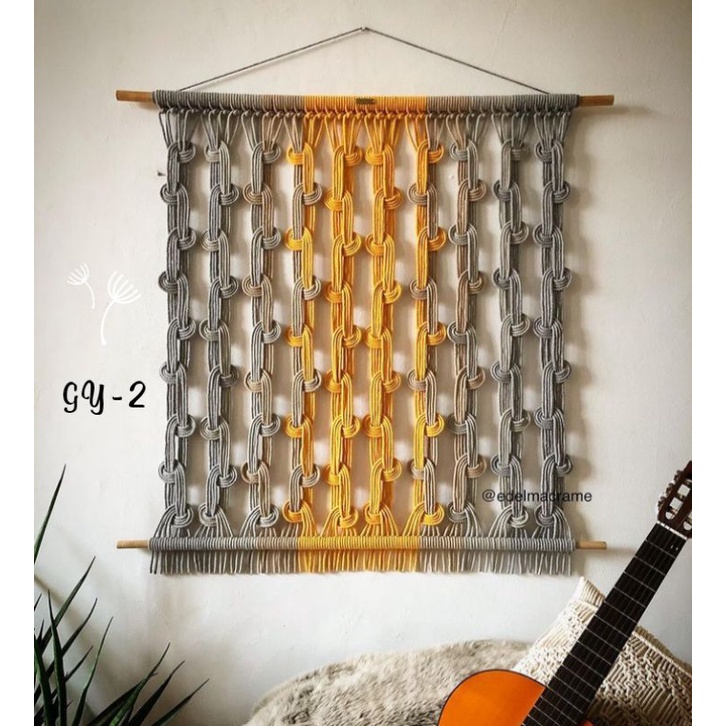 Macrame Wall Hanging Square/Home decor Macrame