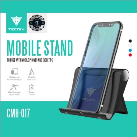 Stand Holder Hp Folding Desktop Phone Stand Tecnix CMH-017 For Phone and Tablet Black