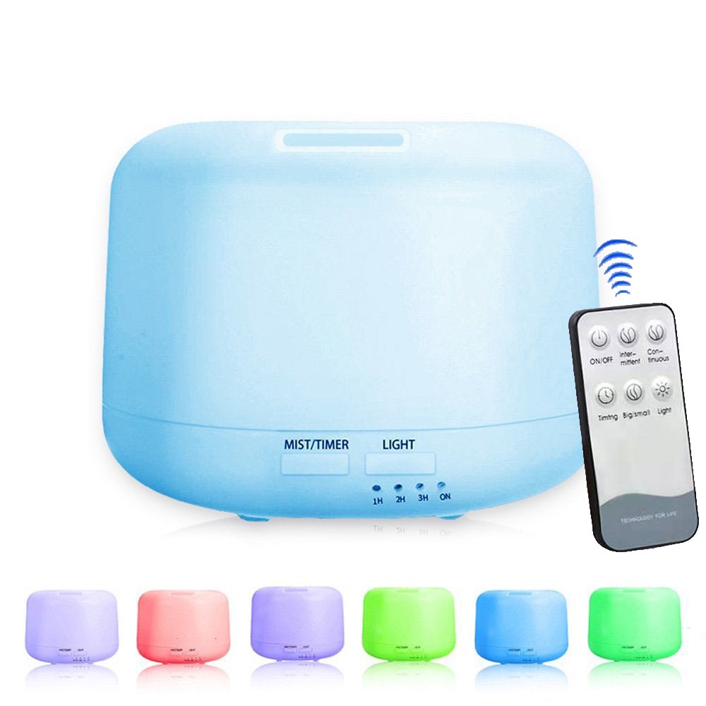 Diffuser Humidifier Colorful LED Alat Aromatherapy Pengharum Ruangan