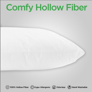 NUTTY NUT BANTAL Comfy Hollow Fiber 45 cm X 65 cm Bantal Empuk