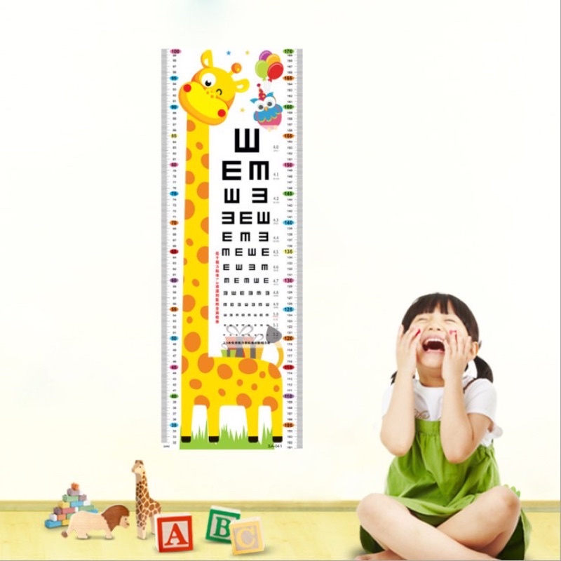 Import Sticker Height Stiker Dinding Pengukur Tinggi Badan Anak Alat Ukur Tinggi Wall sticker Height Kids