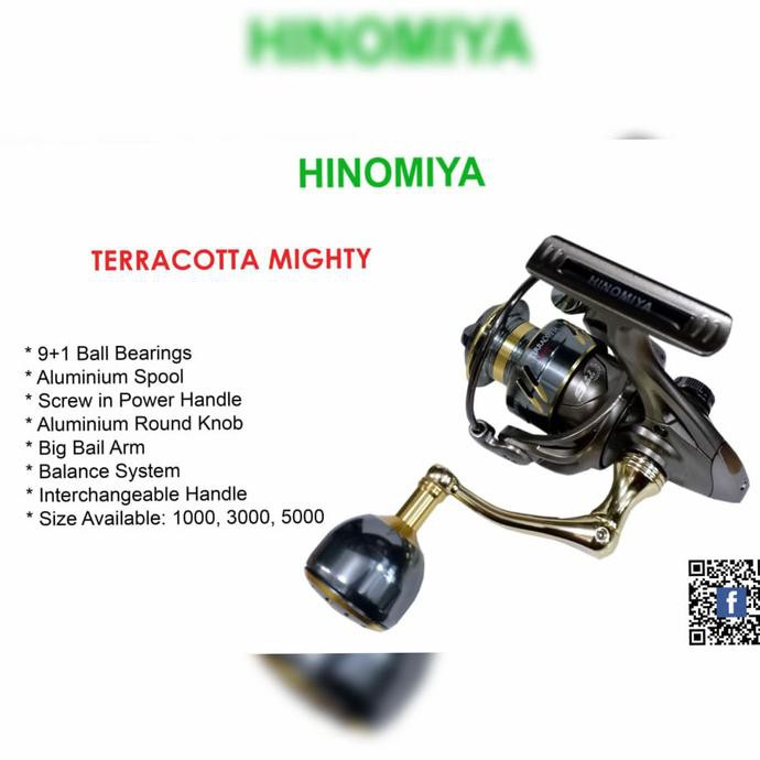 Reel Hinomiya Terracota Mighty 5000 Power Handle