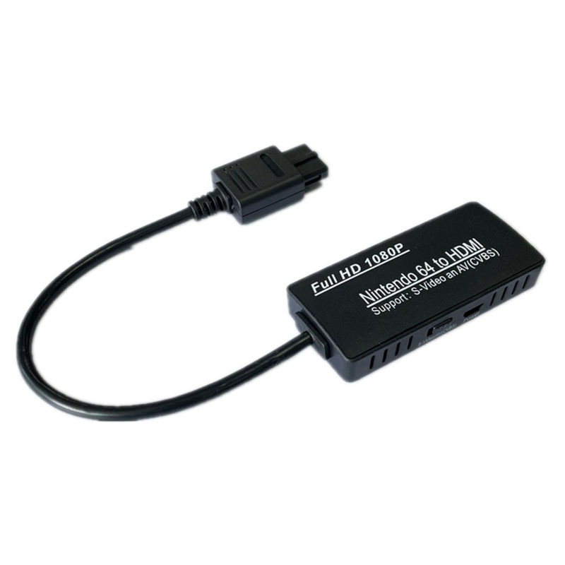 Btsg Portable N64 (AV+S-Video) to Converter Adapter Cord Plug &amp; Untuk Pl